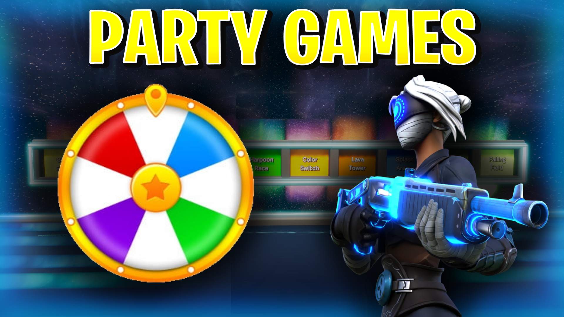 Fun Mini Games On Fortnite Galaxy Party 10 Minigames Fortnite Creative Map Code Dropnite