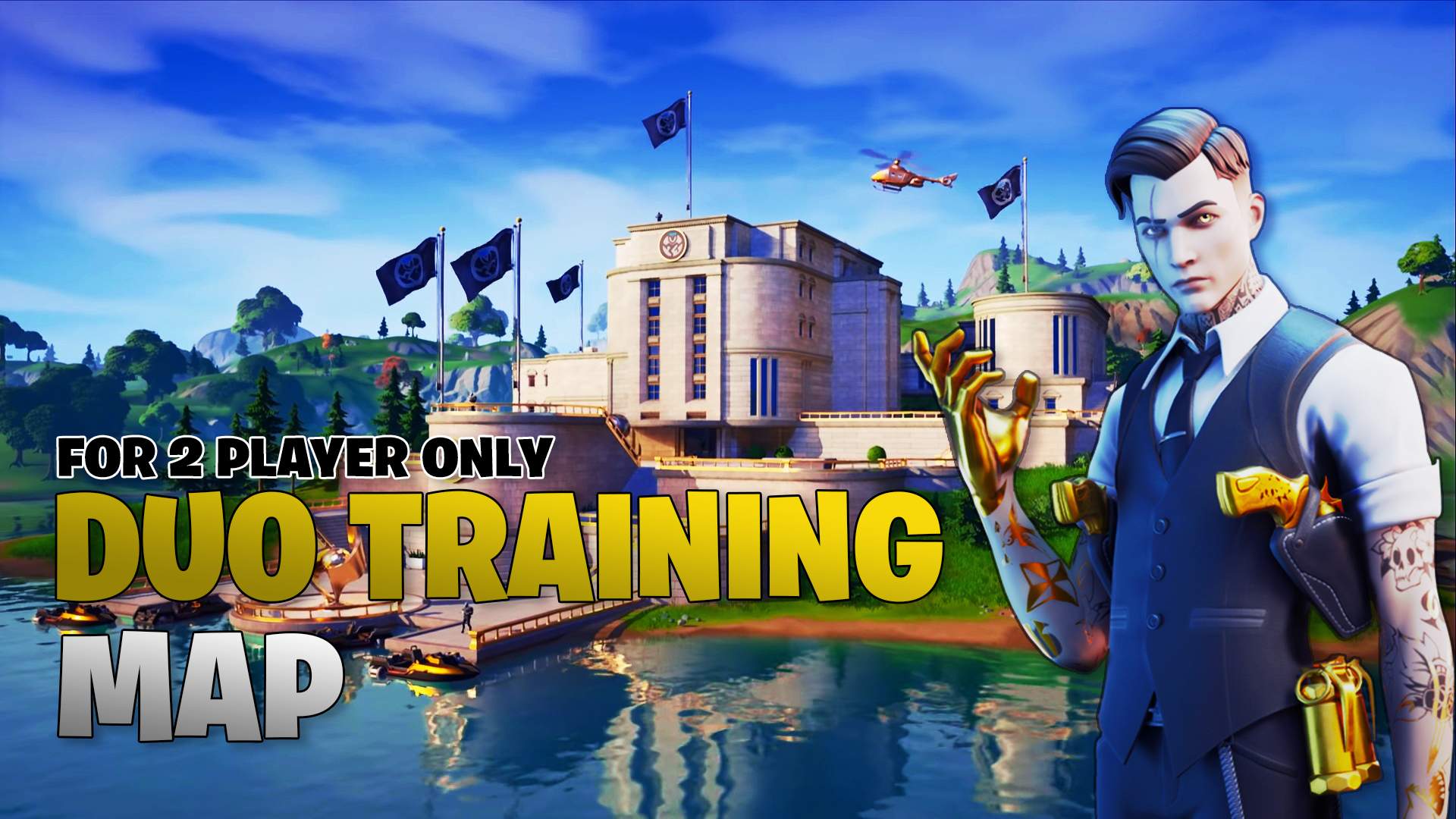 🥇DUO TRAINING MAP - 2 PLAYER🏆 - Fortnite Creative Map Code - Dropnite