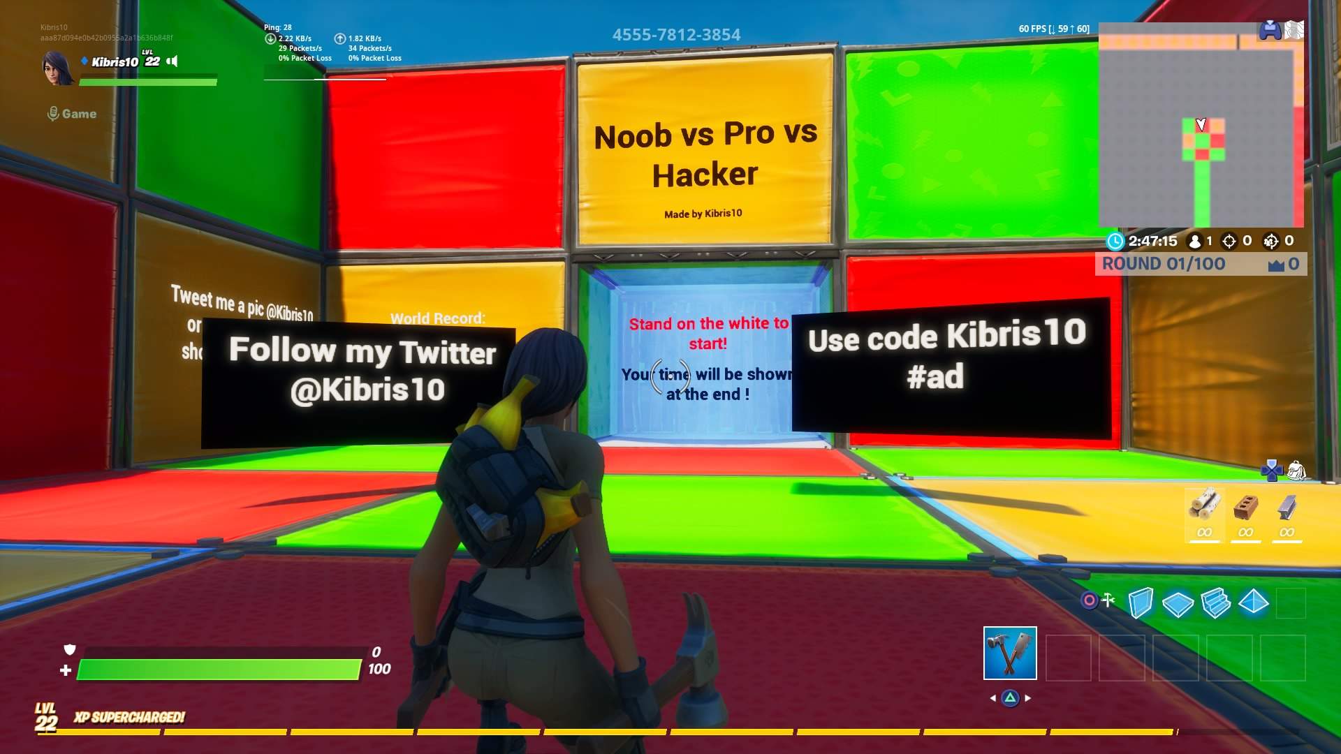 Noob Vs Pro Vs Hacker Edit Course Fortnite Creative Map Codes Dropnite Com